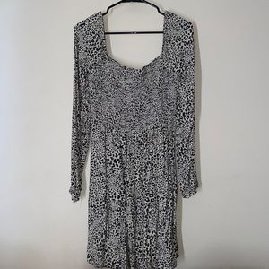 Off the shoulder American eagle leopard dress
